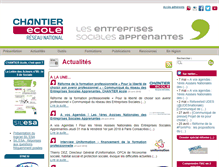 Tablet Screenshot of chantierecole.org